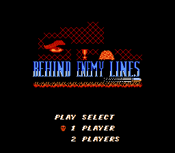 Behind Enemy Lines (super contra hack) Title Screen
